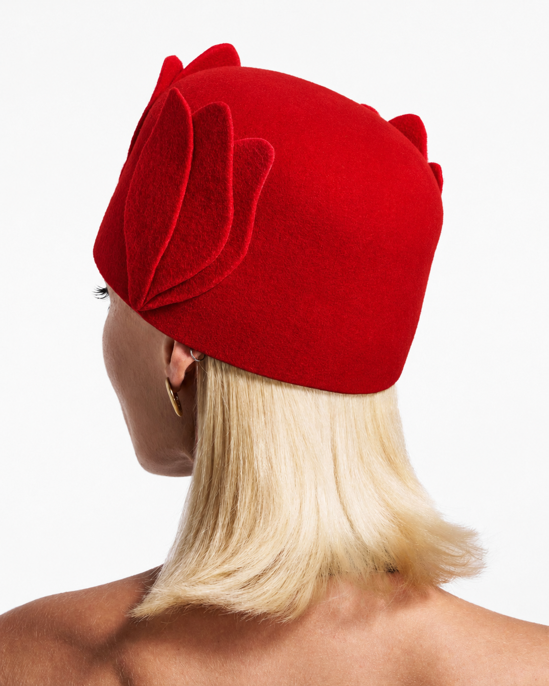 Tulip Crown Head Accessory in RED