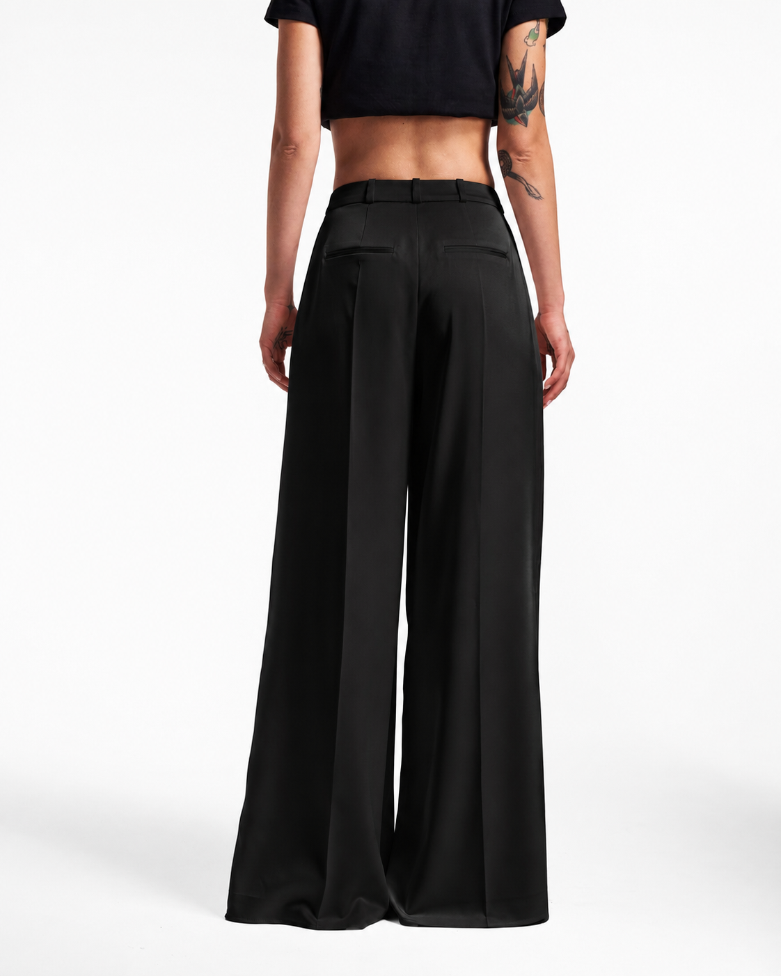 Black Structure Pants